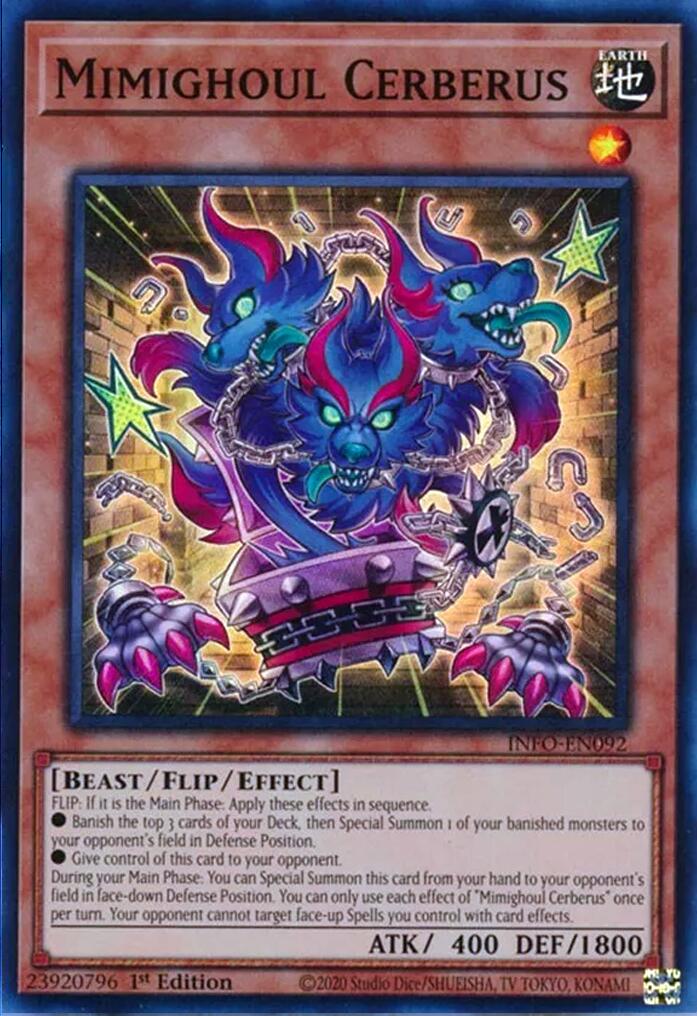 Mimighoul Cerberus [INFO-EN092] Super Rare – CardboardDiamonds
