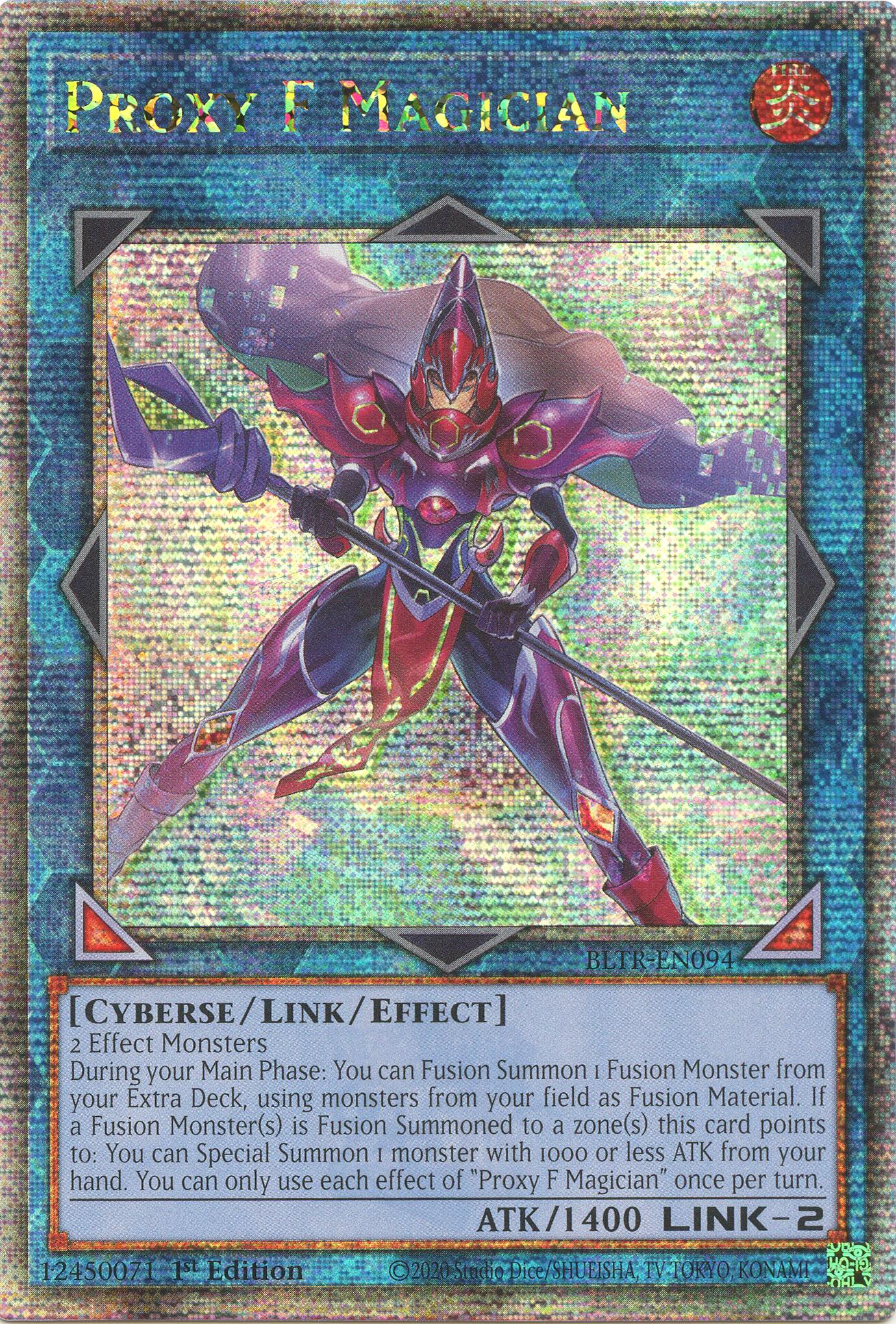 Proxy F Magician (Quarter Century Secret Rare) [BLTR-EN094] Quarter Century Secret Rare