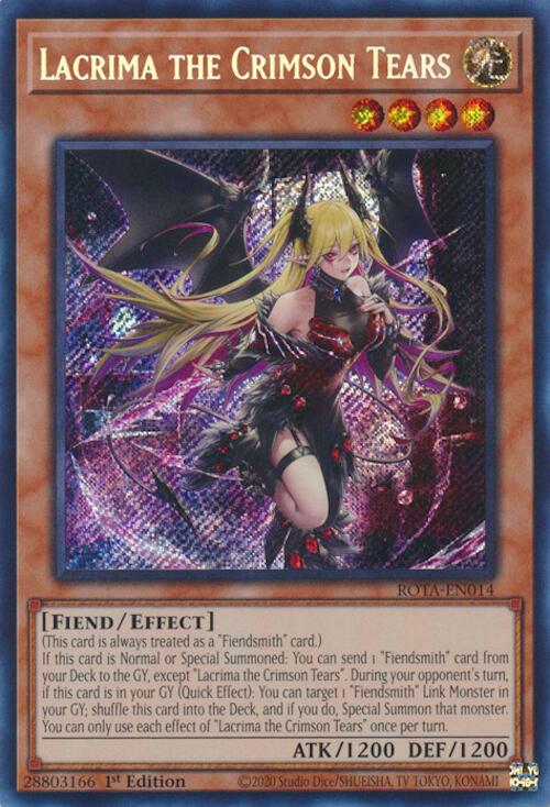 Lacrima the Crimson Tears [ROTA-EN014] Secret Rare