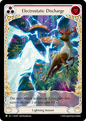 Electostatic Discharge (Red) (Extended Art) - LGS347 [LGS347] (Promo)  Rainbow Foil