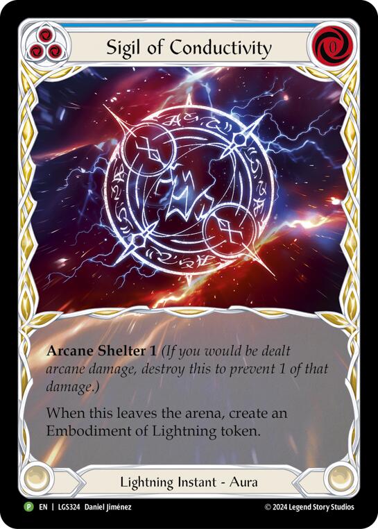 Sigil of Conductivity (Extended Art) - LGS324 [LGS324] (Promo)  Rainbow Foil