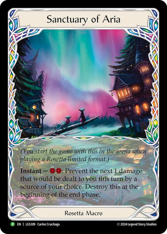 Sanctuary of Aria (Extended Art) - LGS309 [LGS309] (Promo)  Cold Foil