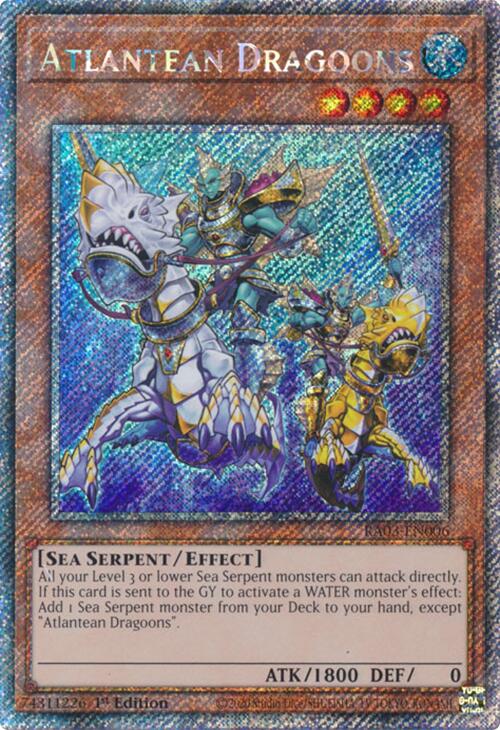 Atlantean Dragoons (Platinum Secret Rare) [RA03-EN006] Platinum Secret Rare