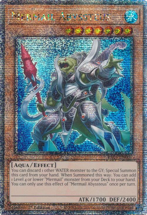 Mermail Abyssteus (Quarter Century Secret Rare) [RA03-EN007] Quarter Century Secret Rare