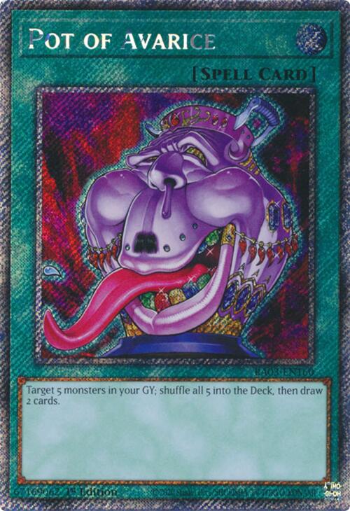 Pot of Avarice (Platinum Secret Rare) [RA03-EN160] Platinum Secret Rare