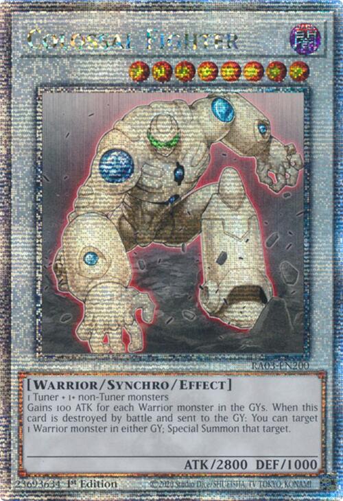 Colossal Fighter (Quarter Century Secret Rare) [RA03-EN200] Quarter Century Secret Rare