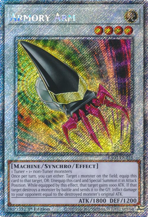 Armory Arm (Platinum Secret Rare) [RA03-EN213] Platinum Secret Rare