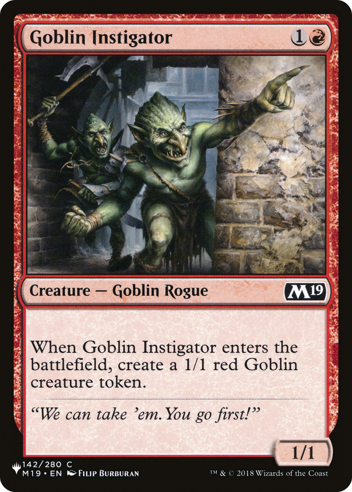 Goblin Instigator [The List Reprints]