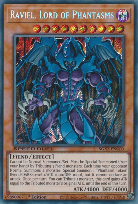 Raviel, Lord of Phantasms [SGX3-ENG03] Secret Rare