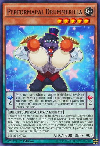 Performapal Drummerilla [MP16-EN052] Common