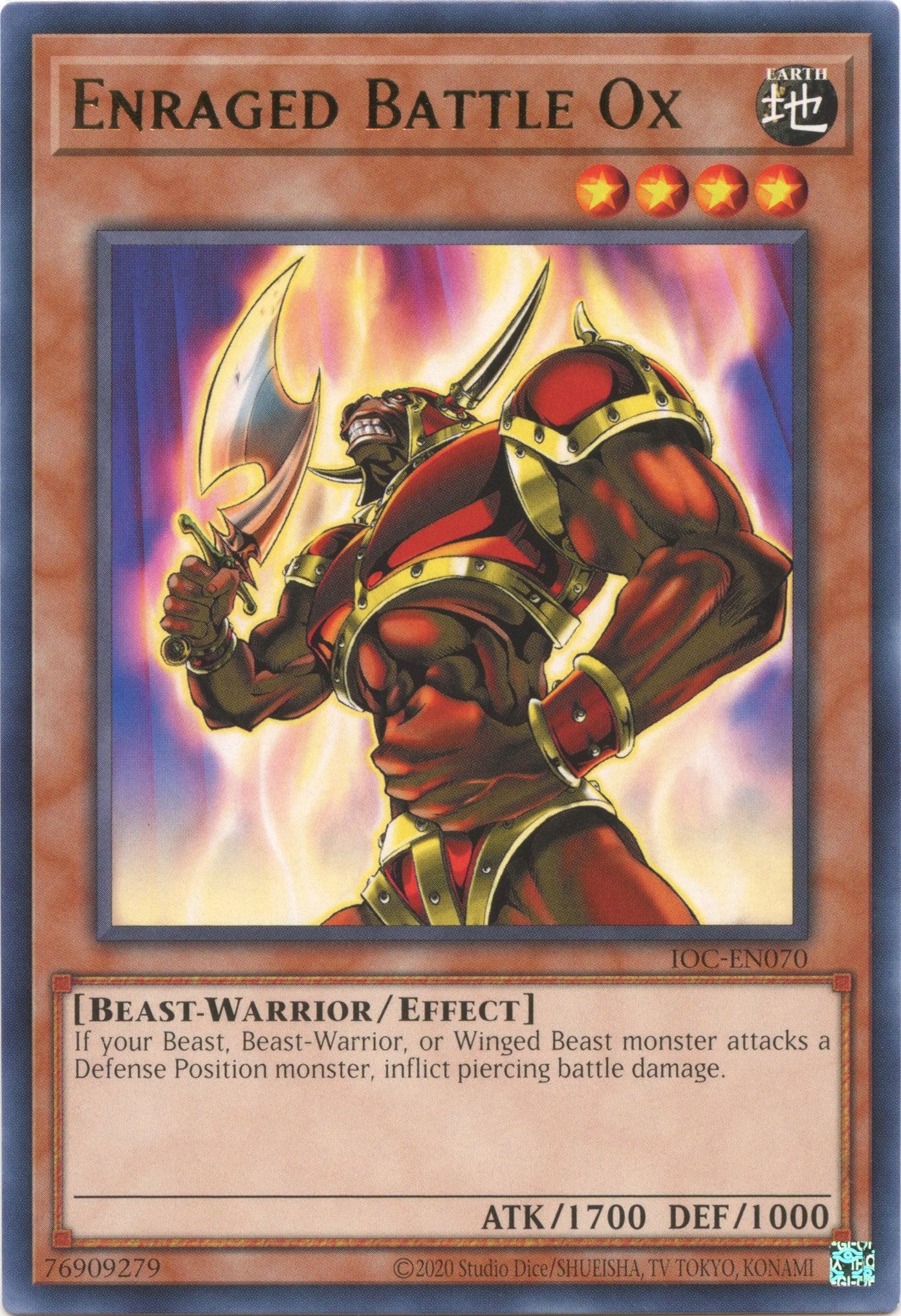 Enraged Battle Ox (25th Anniversary) [IOC-EN070] Rare