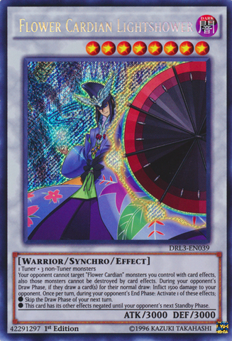 Flower Cardian Lightshower [DRL3-EN039] Secret Rare