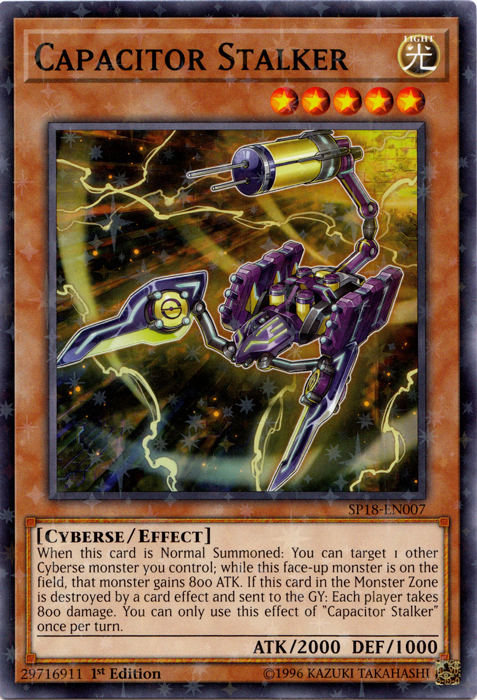 Capacitor Stalker [SP18-EN007] Starfoil Rare