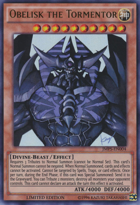 Obelisk the Tormentor [JMPS-EN004] Ultra Rare