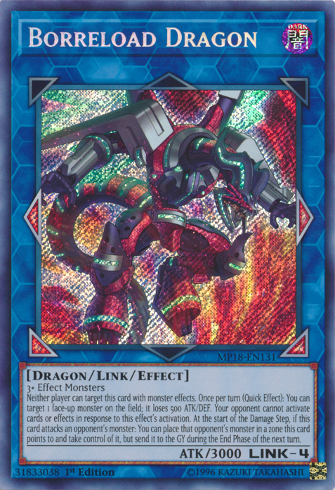 Borreload Dragon [MP18-EN131] Secret Rare