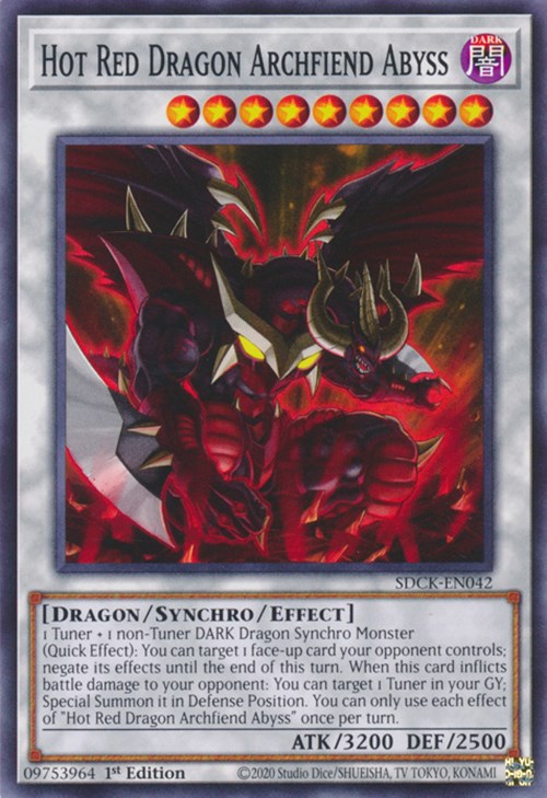 Hot Red Dragon Archfiend Abyss [SDCK-EN042] Common