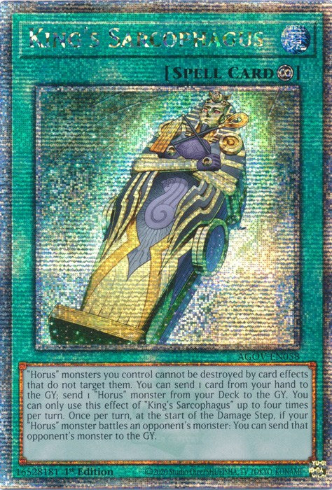 King's Sarcophagus (Quarter Century Secret Rare) [AGOV-EN058] Quarter Century Secret Rare