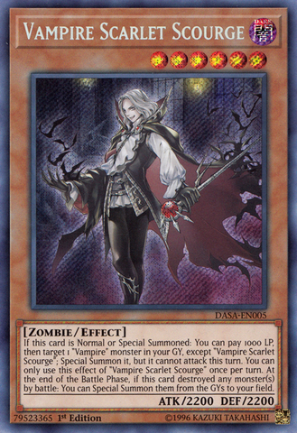 Vampire Scarlet Scourge [DASA-EN005] Secret Rare