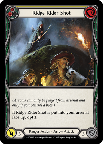 Ridge Rider Shot (Yellow) [ARC064-C] (Arcane Rising)  1st Edition Rainbow Foil