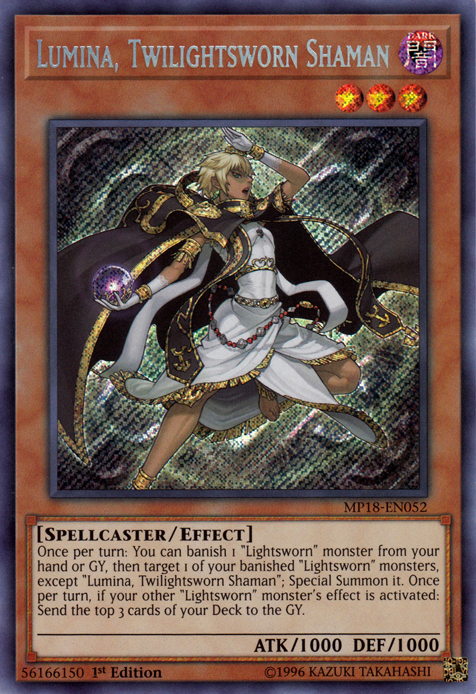 Lumina, Twilightsworn Shaman [MP18-EN052] Secret Rare