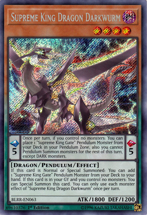 Supreme King Dragon Darkwurm [BLRR-EN063] Secret Rare