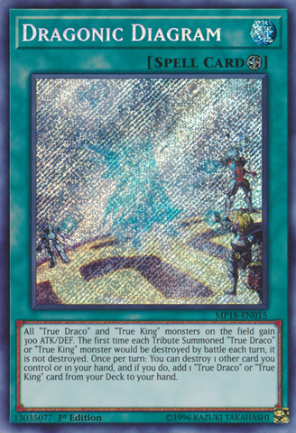 Dragonic Diagram [MP18-EN015] Secret Rare