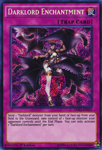 Darklord Enchantment [DESO-EN037] Secret Rare