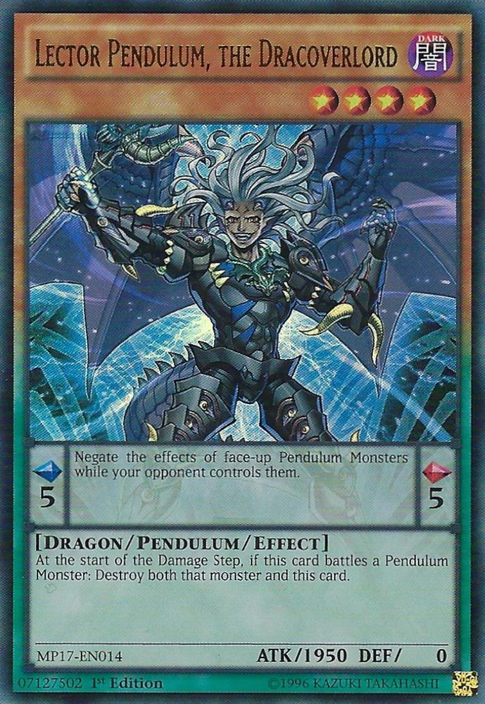 Lector Pendulum, the Dracoverlord [MP17-EN014] Ultra Rare