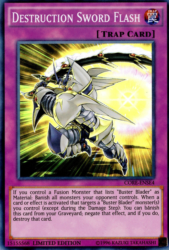 Destruction Sword Flash [CORE-ENSE4] Super Rare