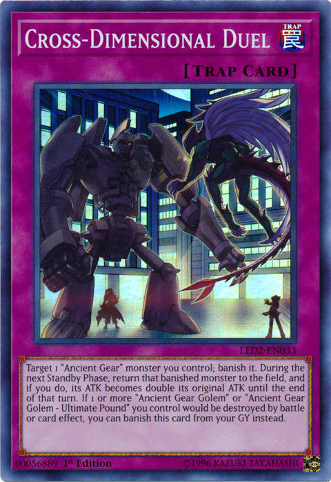 Cross-Dimensional Duel [LED2-EN033] Super Rare